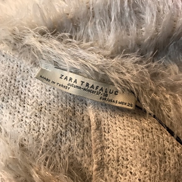 Zara Trafaluc cream fluffy white sweater - Picture 5 of 5